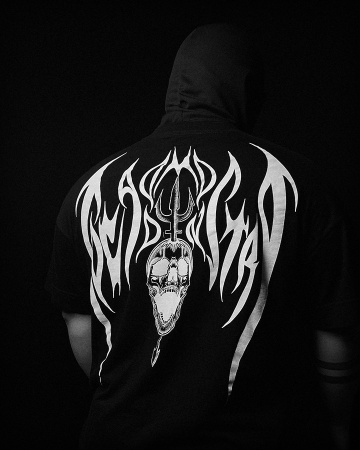 OVERSIZED - SKULL TRIDENT DARK
